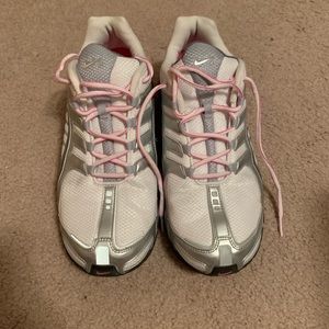 Pink/Grey/White Nike Shox